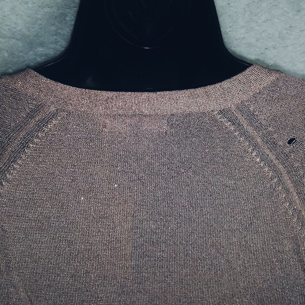 SOLD!!! GAP Sheer Metallic Cardigan Women's Size XL - Picture 9 of 15